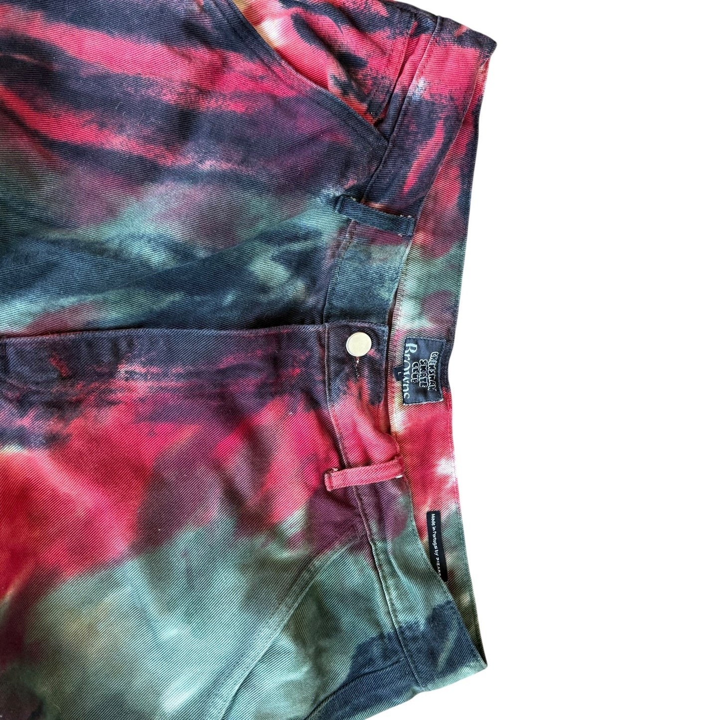 Browns x Crenshaw Skate Club Dyed Straight Leg Work Trousers Mens Large