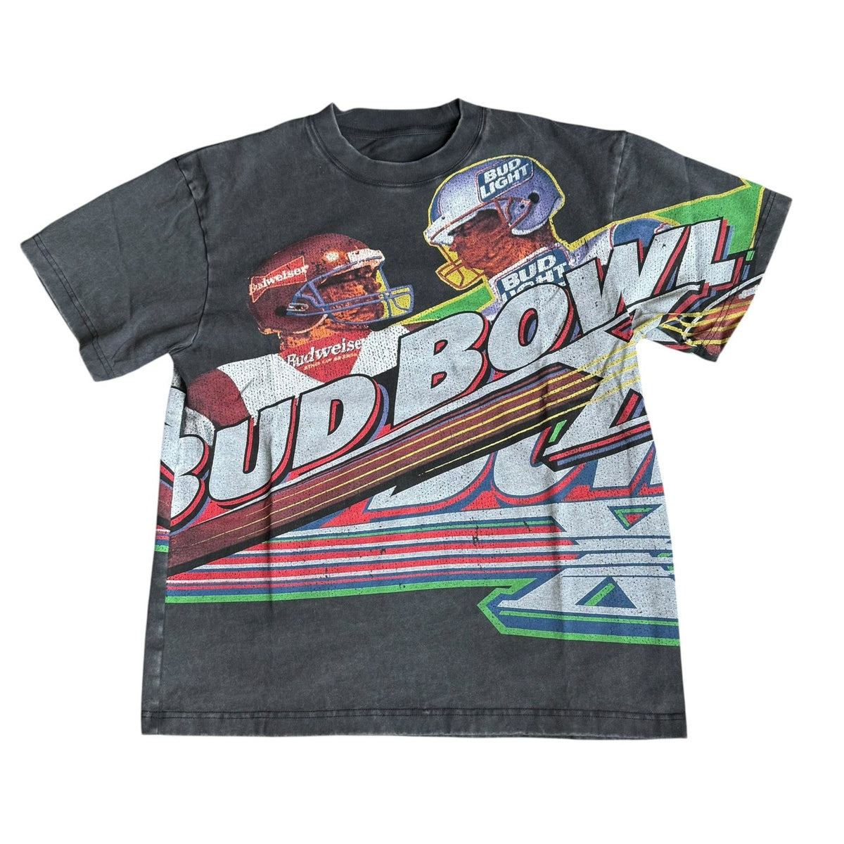 Copied - Budweiser Bud Bowl VI Aop Tee Shirt Mens Medium
