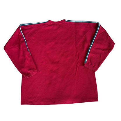 Vintage Anchor Blue Red Stripe Crewneck Sweater Mens 2XL