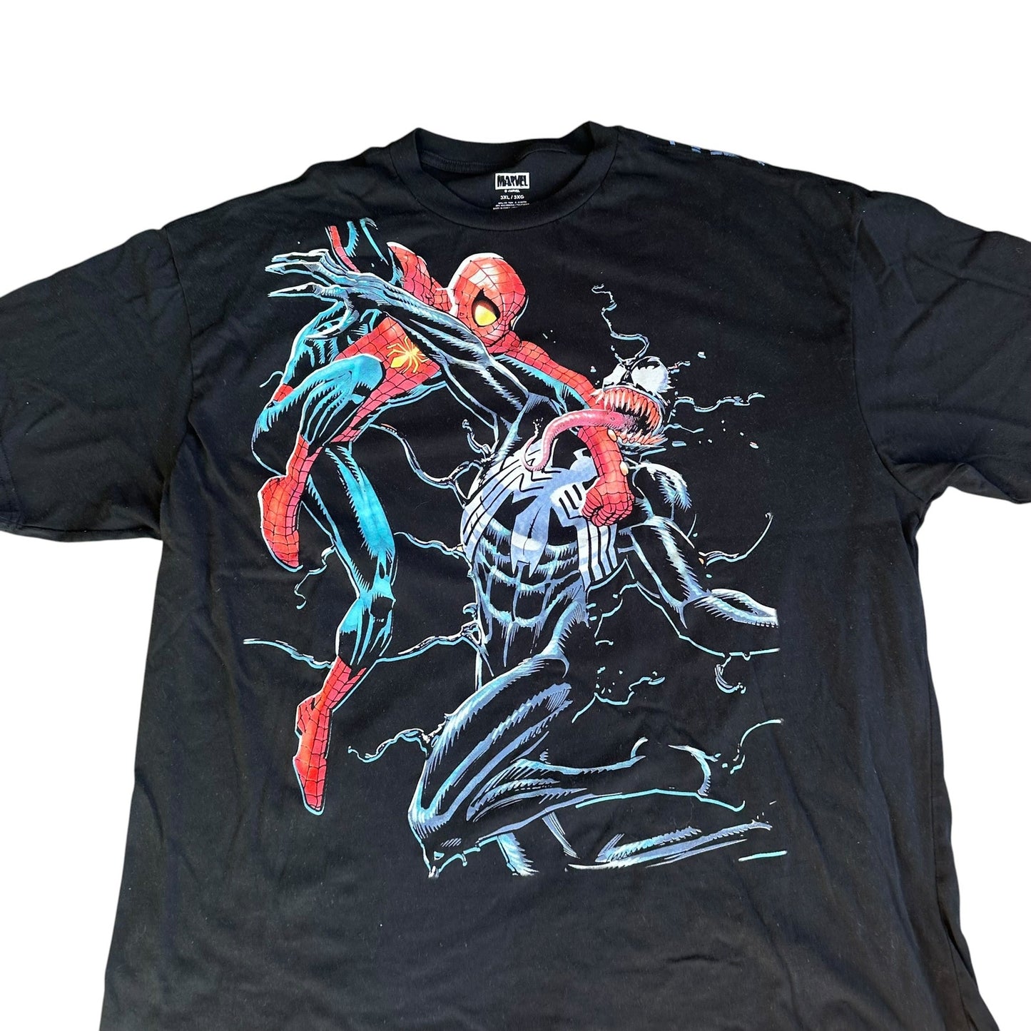 Marvel Spiderman Venom Tee Shirt Mens 3XL Black