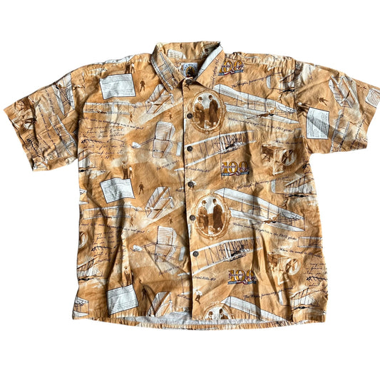 Vintage Wright Brothers Button Up Max Boxxer Large Shirt