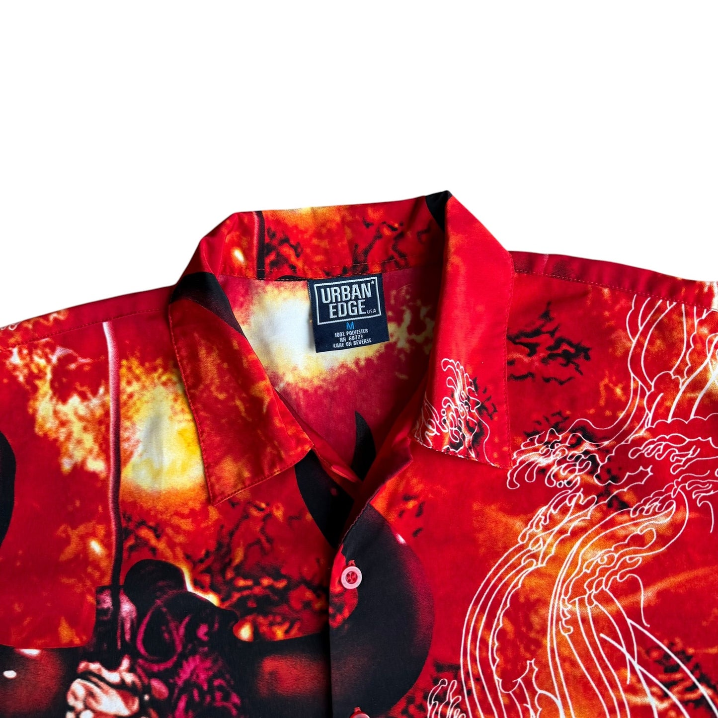 Vintage y2k Centaur Bull Warrior AllOverPrint Shirt Mens XL