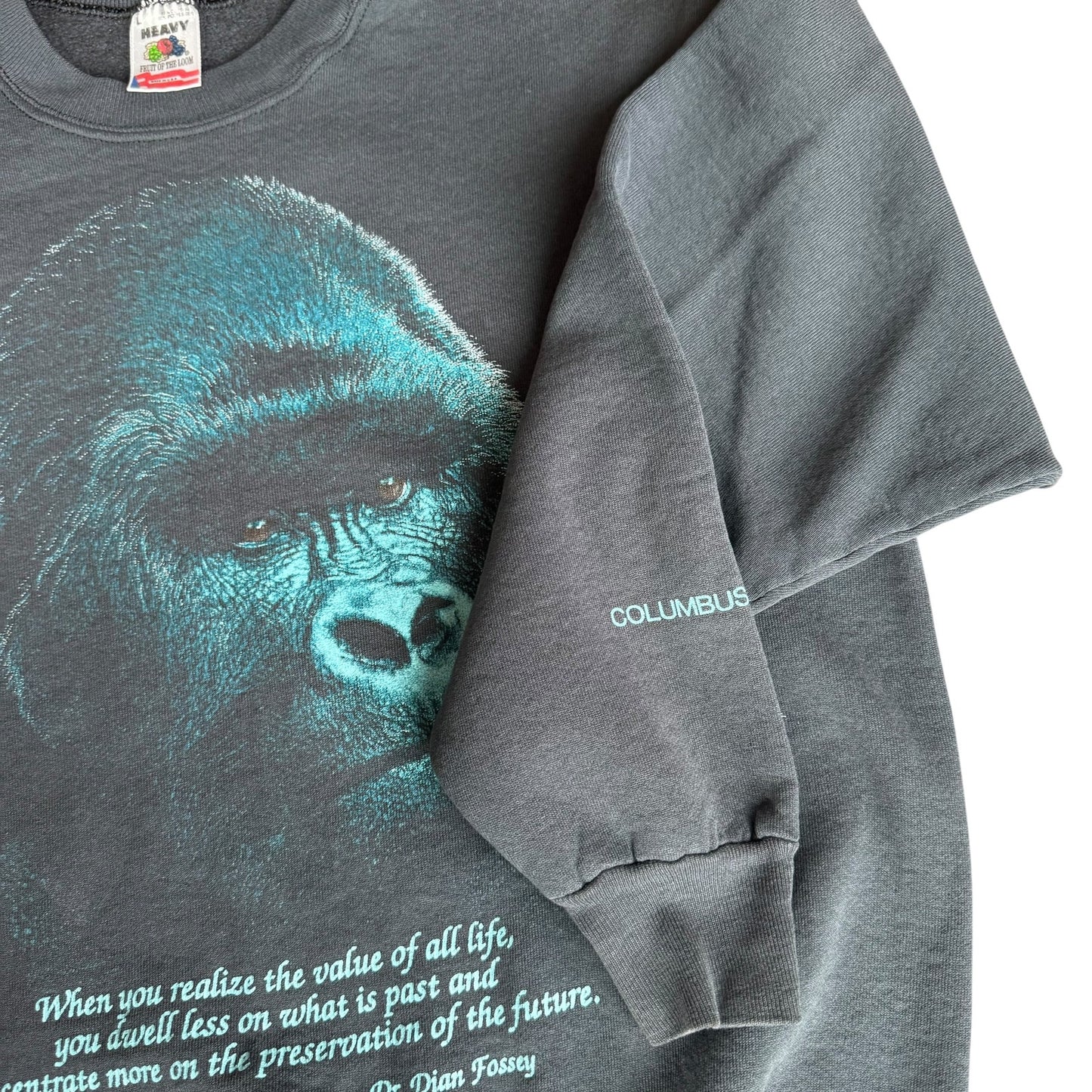 Vintage 90s Gorilla Columbus Zoo Sweater Mens Large