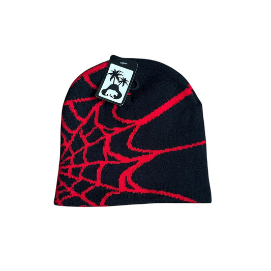 Copied - Knit Spiderweb Spider Beanie New With Tags Red One Size