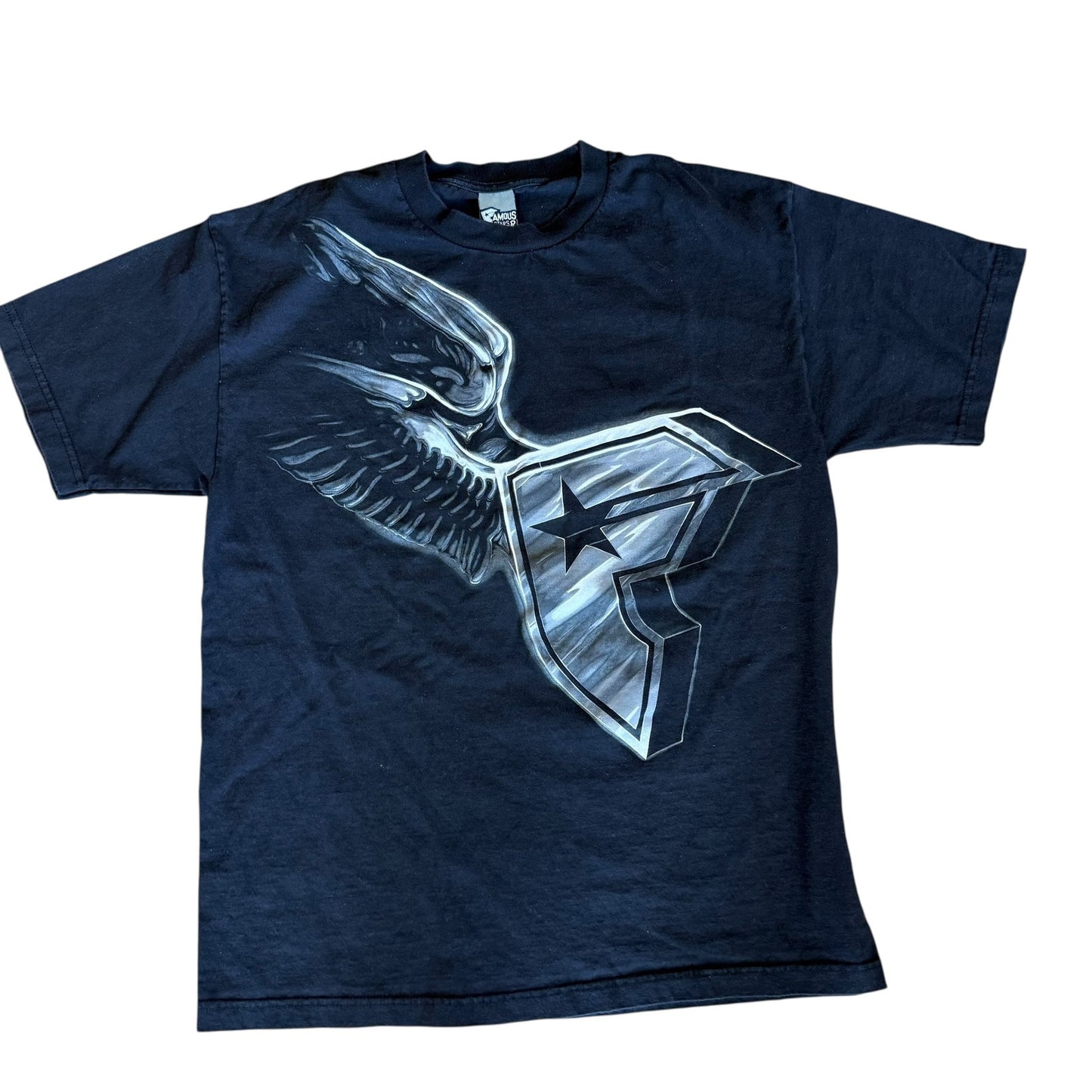 Vintage Famous Stars and Straps Black Tee Shirt Mens Large