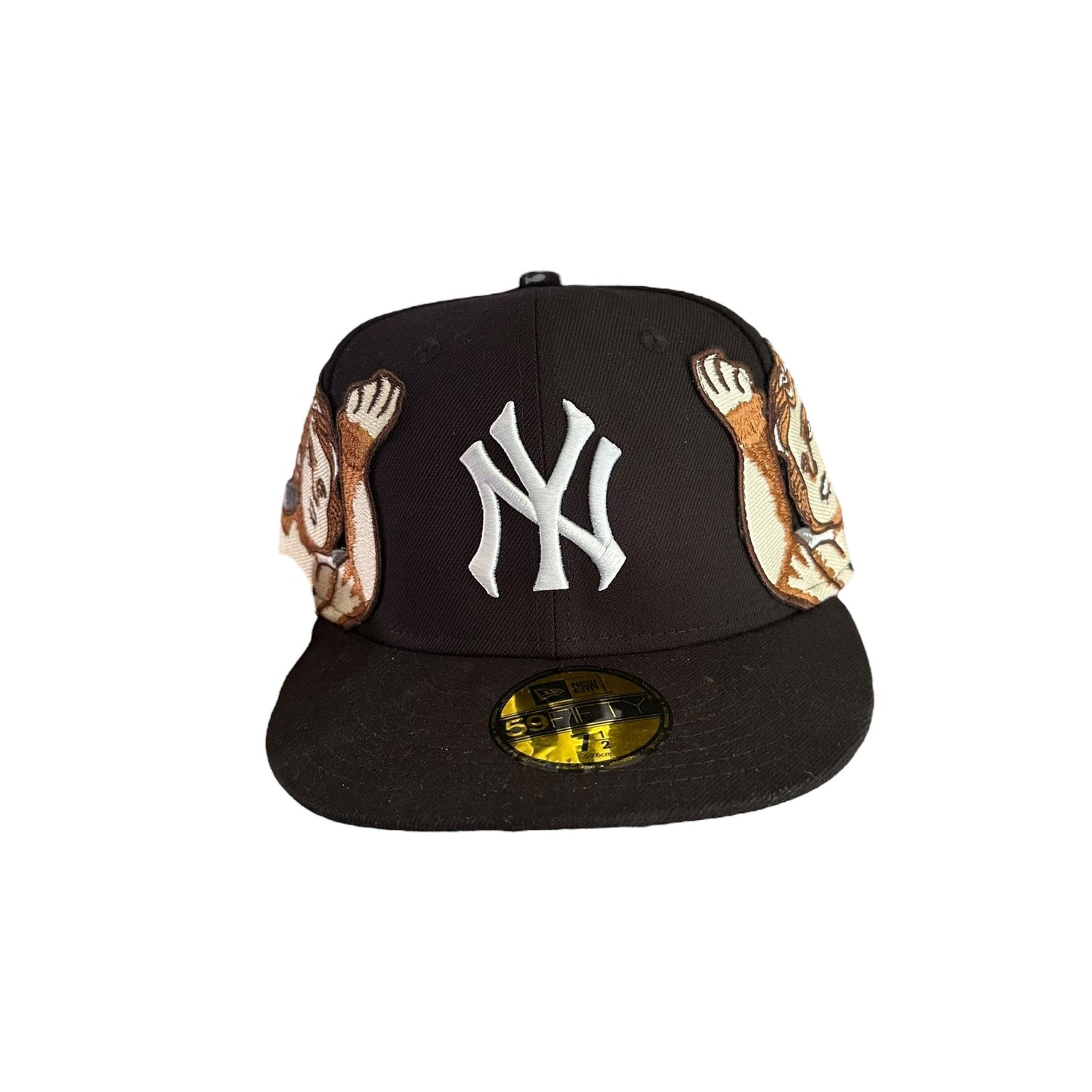 Jon Stan NYC × New Era Yankees Fitted Hat Black Angel 7 1/2