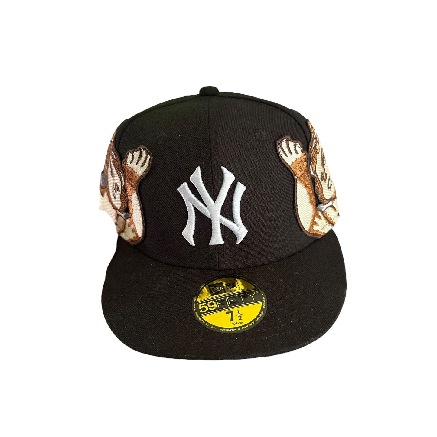 Jon Stan NYC × New Era Yankees Fitted Hat Black Angel 7 1/2