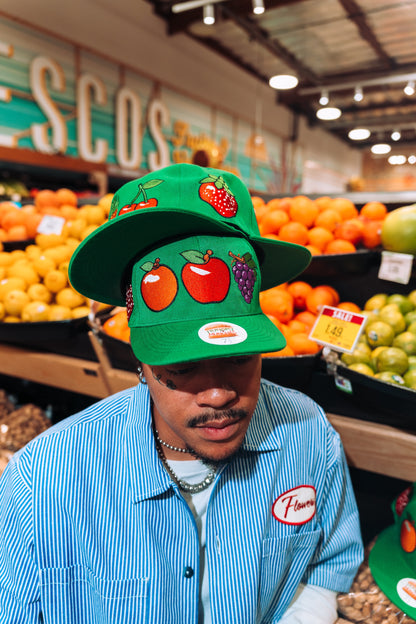 "Carmen Miranda" Fitted Hat in Green 💚