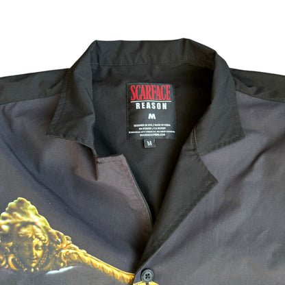 Scarface x Reason Button Up Mens Medium