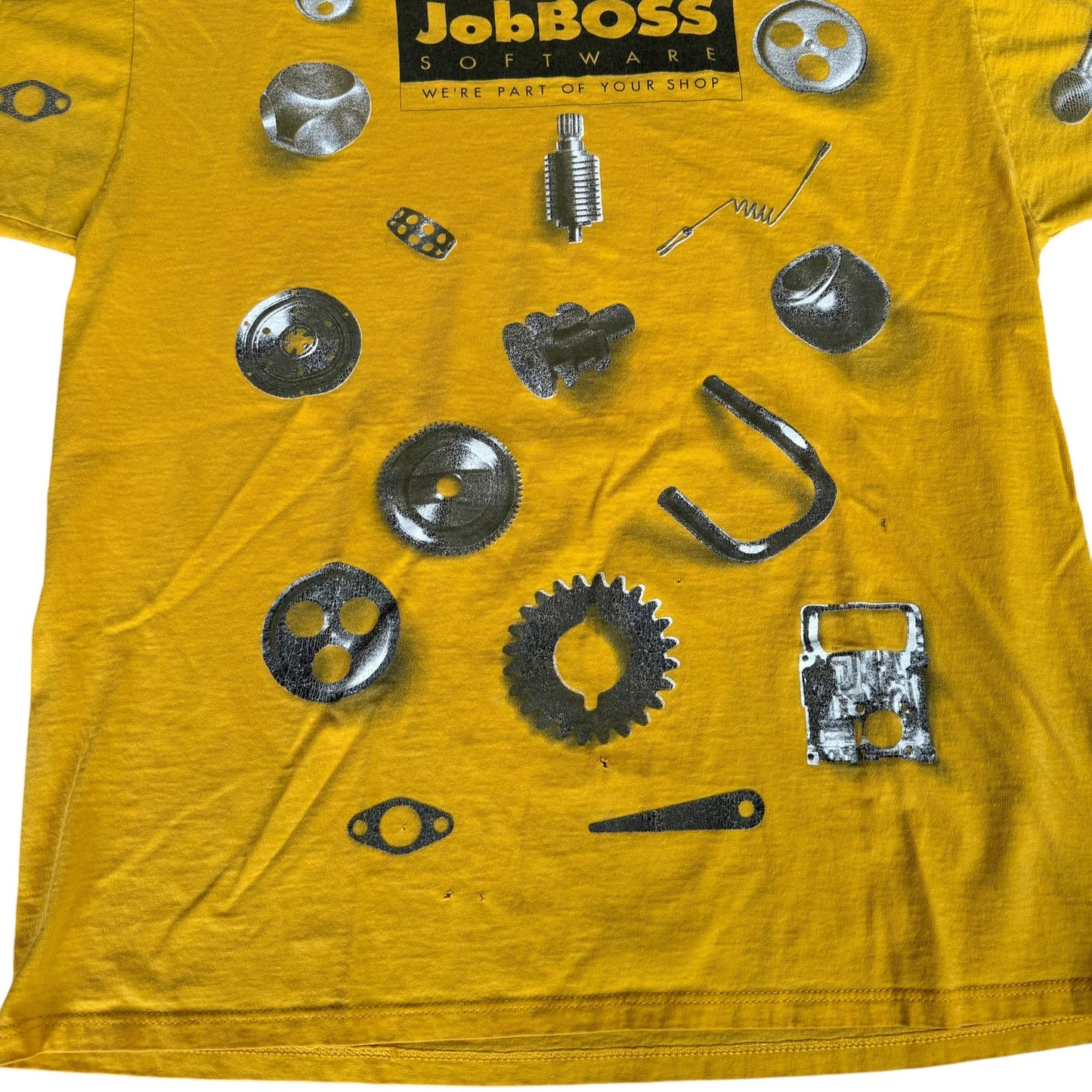 Vintage 90s JobBoss Software Tee Shirt Mens Jerzees XL