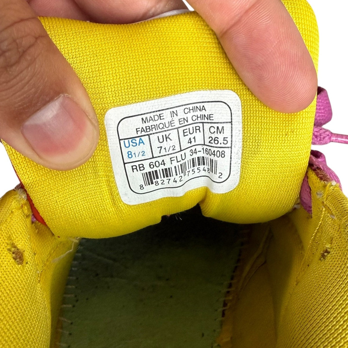 Reebok Board Flip BBC Ice Cream Pink Lemonade Shoes Mens 8.5