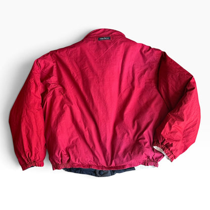 Vintage 90s Nautica Bomber Coat Jacket Mens Reversible Large