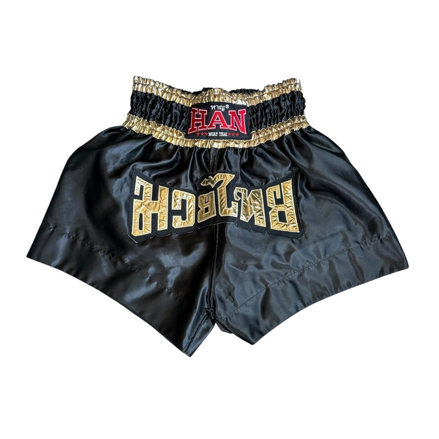Han Muay Thai Fighting Black Shorts Mens XL