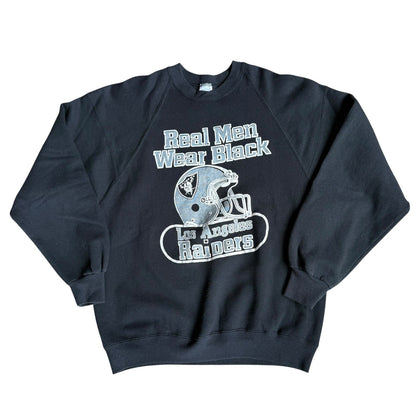 Vintage Raiders Jerzees Crewneck Sweater 90s Mens Large