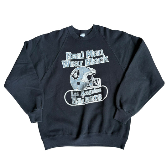 Vintage Raiders Jerzees Crewneck Sweater 90s Mens Large