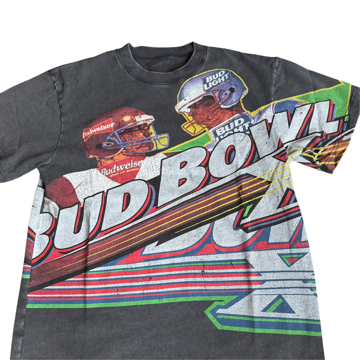 Copied - Budweiser Bud Bowl VI Aop Tee Shirt Mens Medium