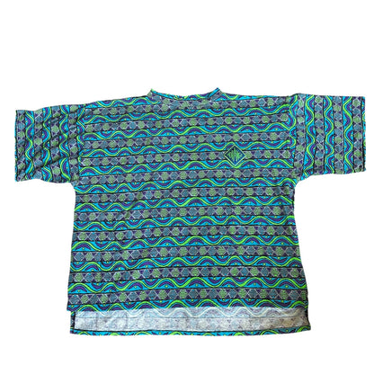 Vintage 90s Morongo Surf Tee Shirt Retro Geometric Pattern Mens Large