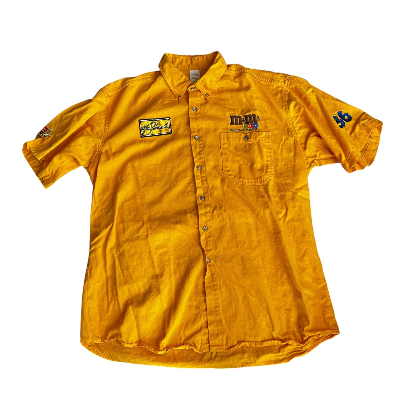 Vintage M&Ms Racing Button Up Mens XL