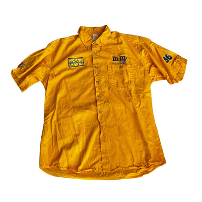 Vintage M&Ms Racing Button Up Mens XL