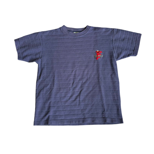 Vintage Sesame Street Elmo Embroidery Tee Mens Medium