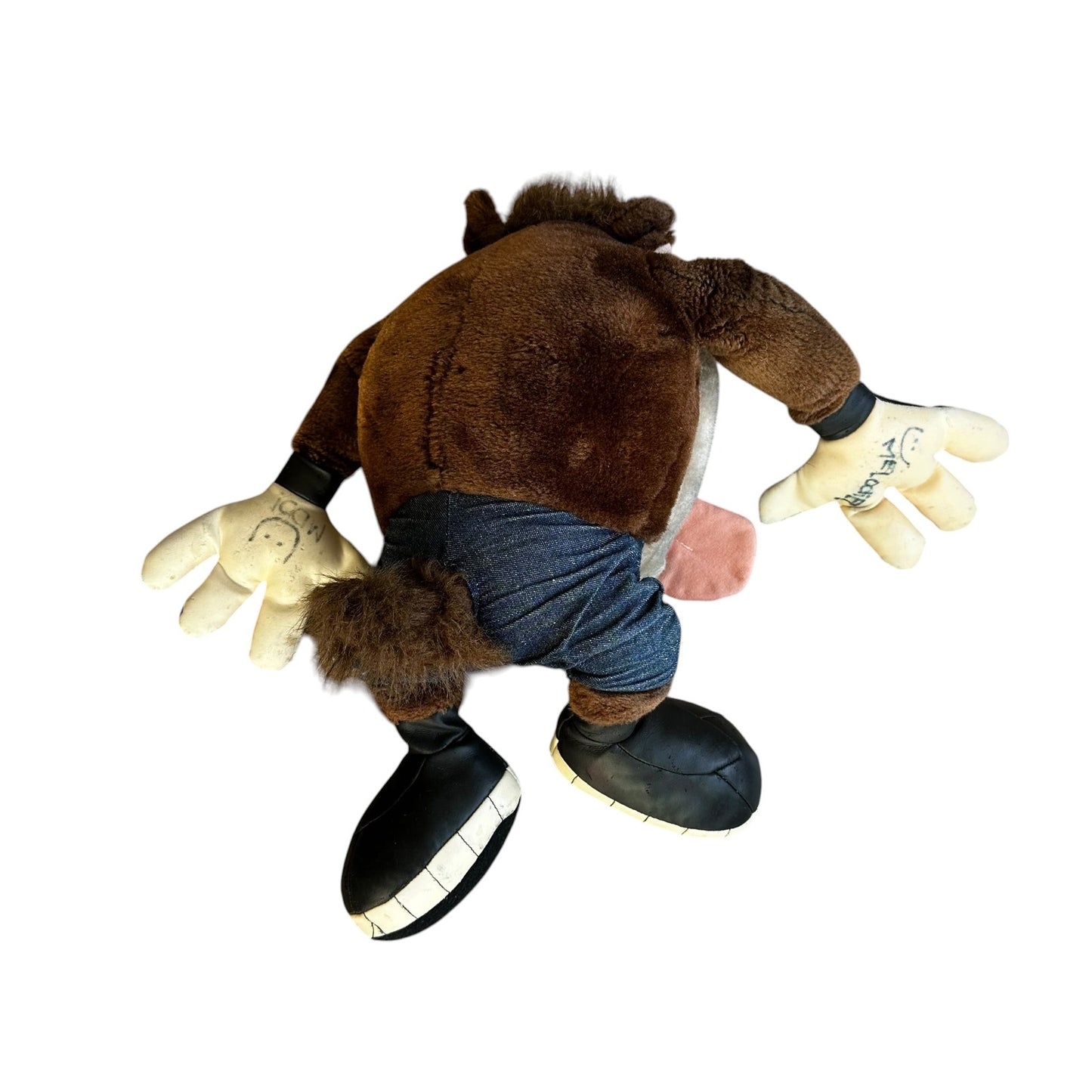 Vintage Taz the Tasmanian Devil Plush Warner Bros 90s 17"