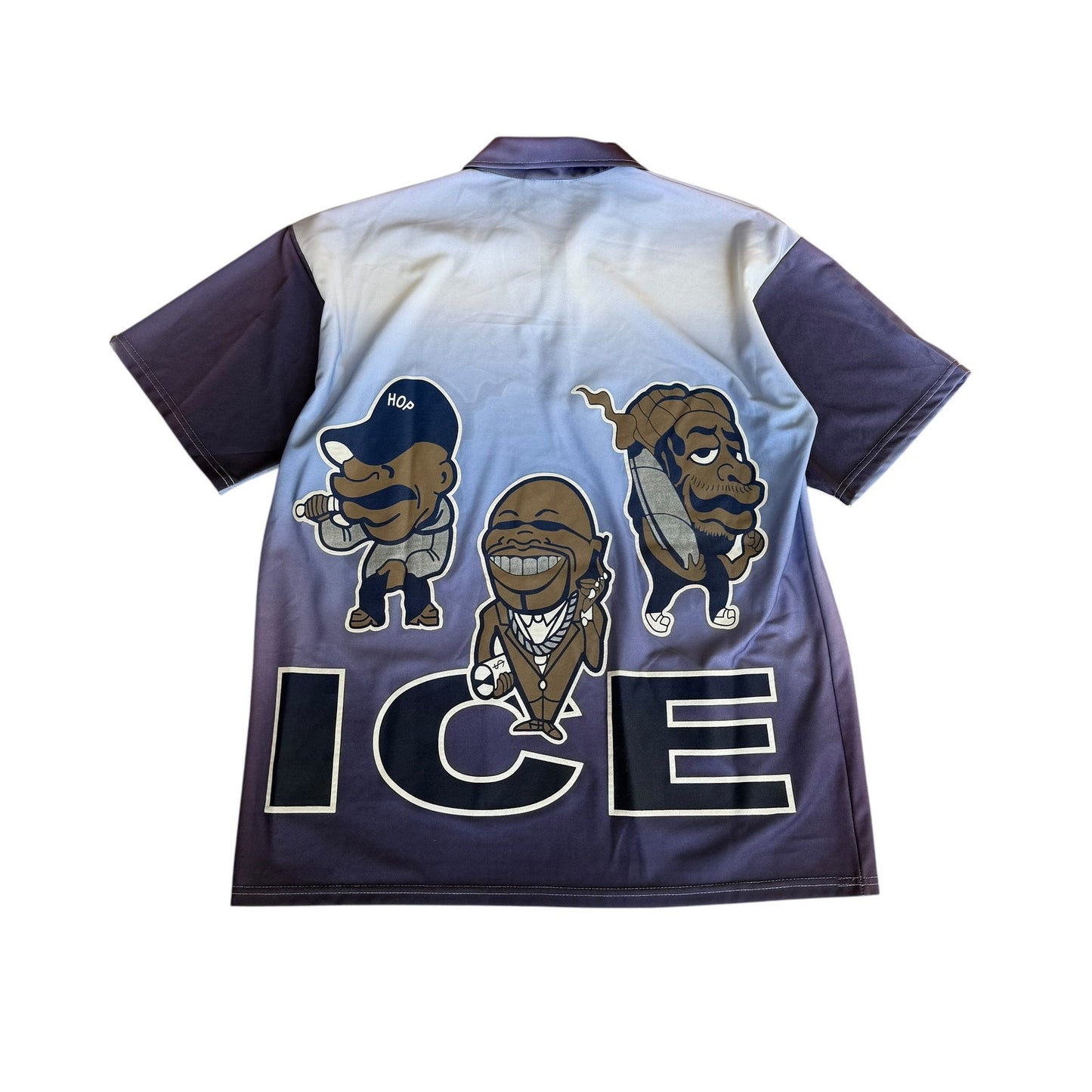 Vintage y2k 90s ICE DJ Rap Hip Hop Polo Shirt Mens 2XL