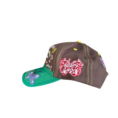 Beepy Bella Fun Guy Trucker Hat Embroidery Adjustable Mushroom