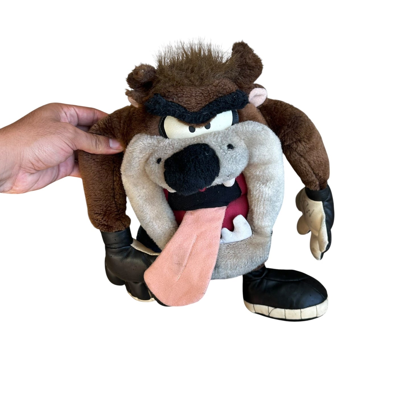 Vintage Taz the Tasmanian Devil Plush Warner Bros 90s 17"
