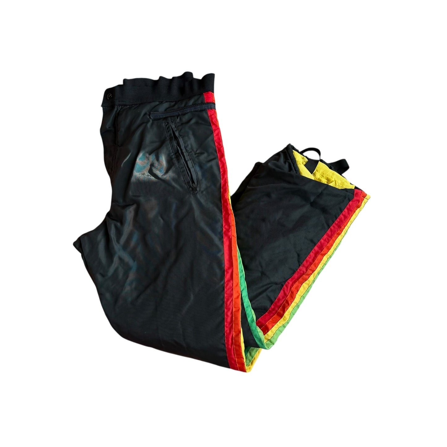 Vintage 90s John Deere Mens Snow Pants Stripe Black 38