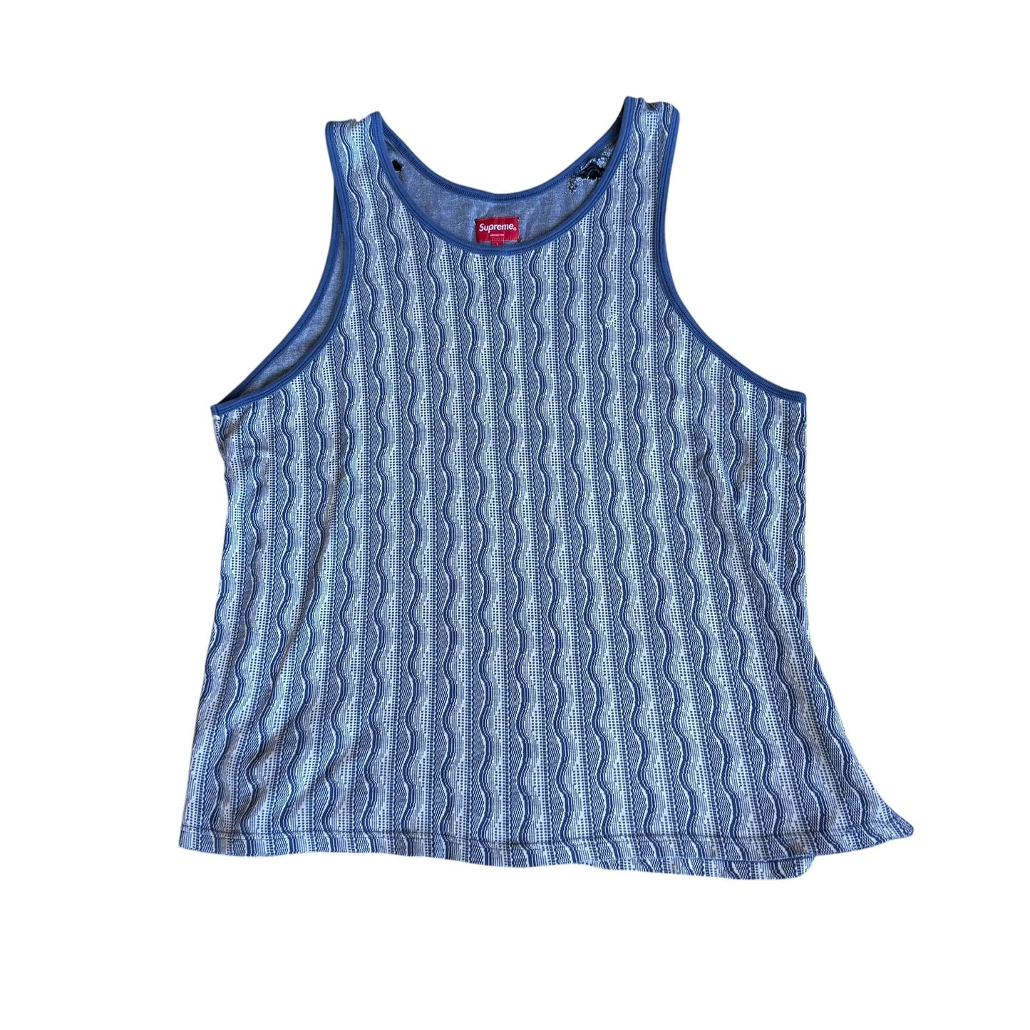 Supreme Island Tank Top S/S 13 Mens Large Blue