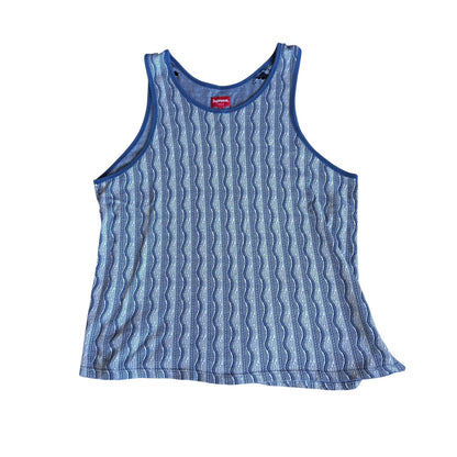 Supreme Island Tank Top S/S 13 Mens Large Blue