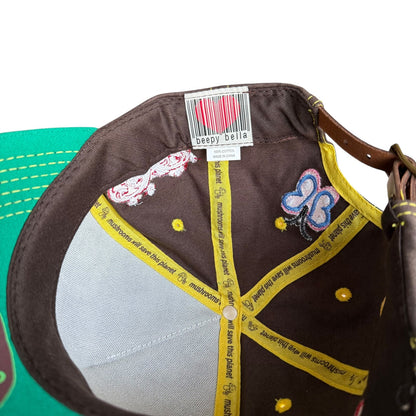 Beepy Bella Fun Guy Trucker Hat Embroidery Adjustable Mushroom