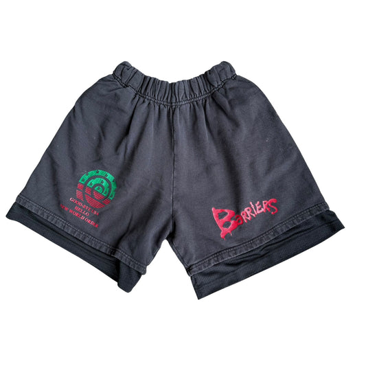 Barriers Black Workout Shorts Mens Small
