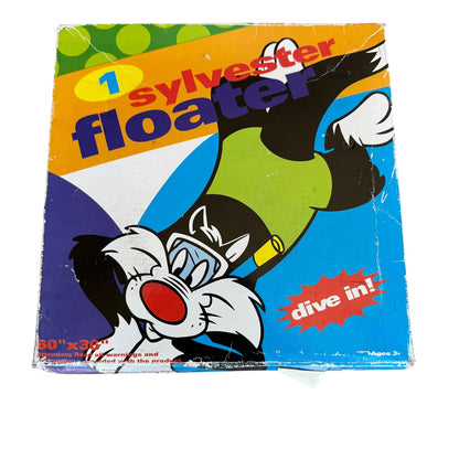 Vintage 1996 Sylvester Cat Warner Bros Floater Floaty Swimming Pool Toy NEW