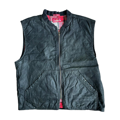 Vintage Reversible Marlboro Plaid Vest Mens Large