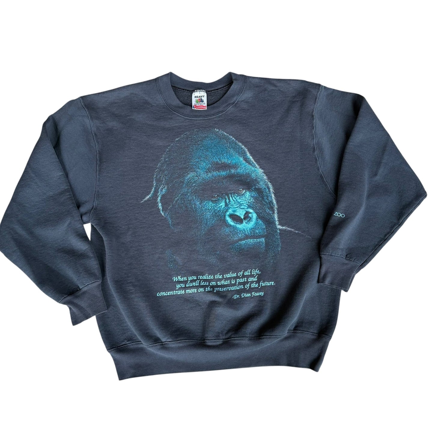 Vintage 90s Gorilla Columbus Zoo Sweater Mens Large
