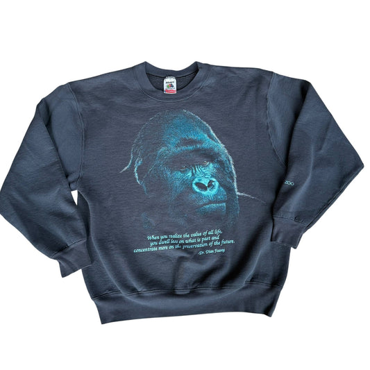 Vintage 90s Gorilla Columbus Zoo Sweater Mens Large