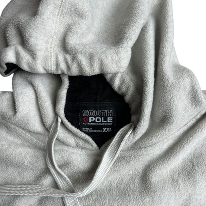 Vintage y2k Fleece SouthPole Pullover Hoodie Gray Mens 2XL