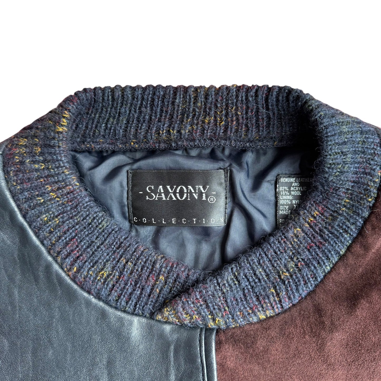 Vintage Saxony Crewneck Sweater 90s Mens XL