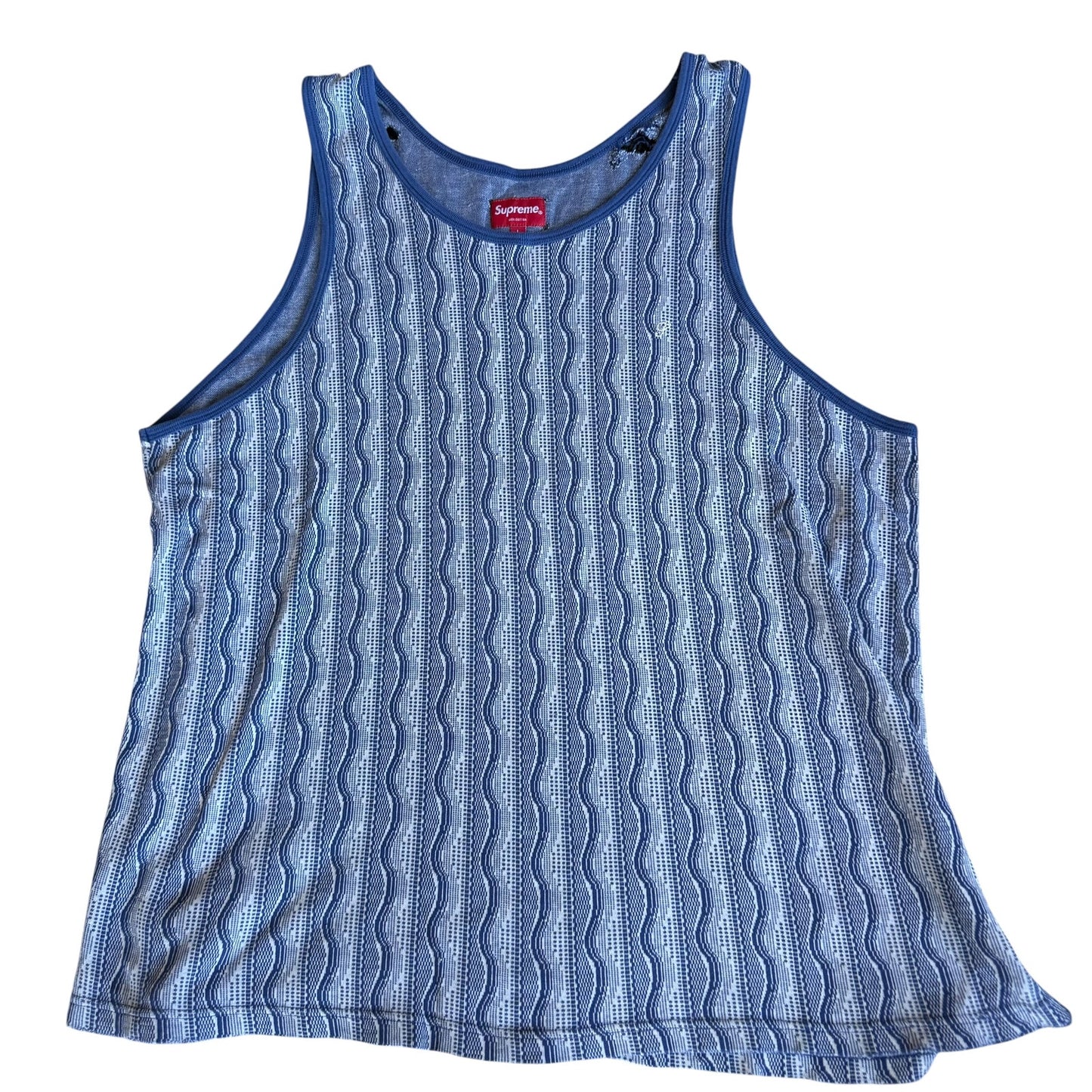 Supreme Island Tank Top S/S 13 Mens Large Blue