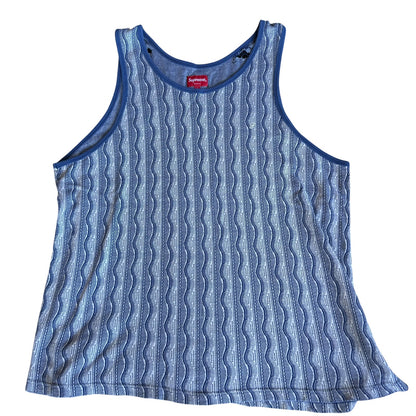 Supreme Island Tank Top S/S 13 Mens Large Blue