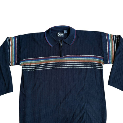 Vintage 90s Xtreme Gear Stripe Long Sleeve Shirt Mens Large