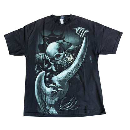 The Tango Skeleton Angel Dance AllOverPrint Shirt Mens XL