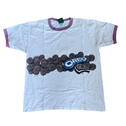 Vintage 1996 Oreo DoubleSided Cookie Food Tee Shirt Mens Large
