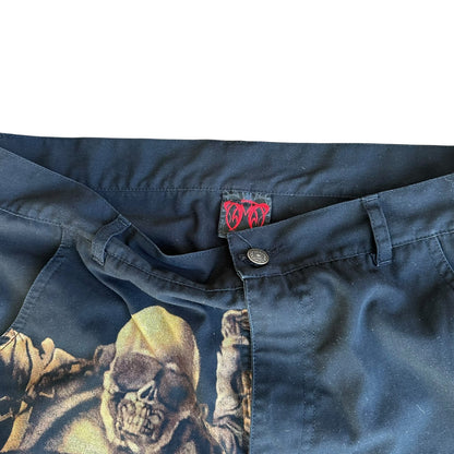 Megadeath Vic Rattlehead Skull Cutoff Shorts Mens 34
