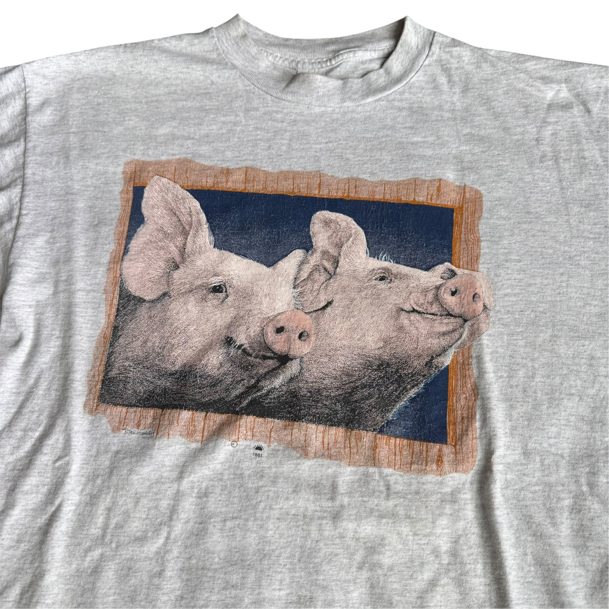 Vintage Pigs Tee Shirt 90s Mens XL