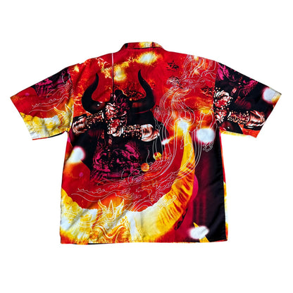 Vintage y2k Centaur Bull Warrior AllOverPrint Shirt Mens XL