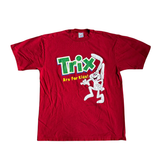 Vintage Trix T-Shirt Jerzees Print Cereal Mens XL
