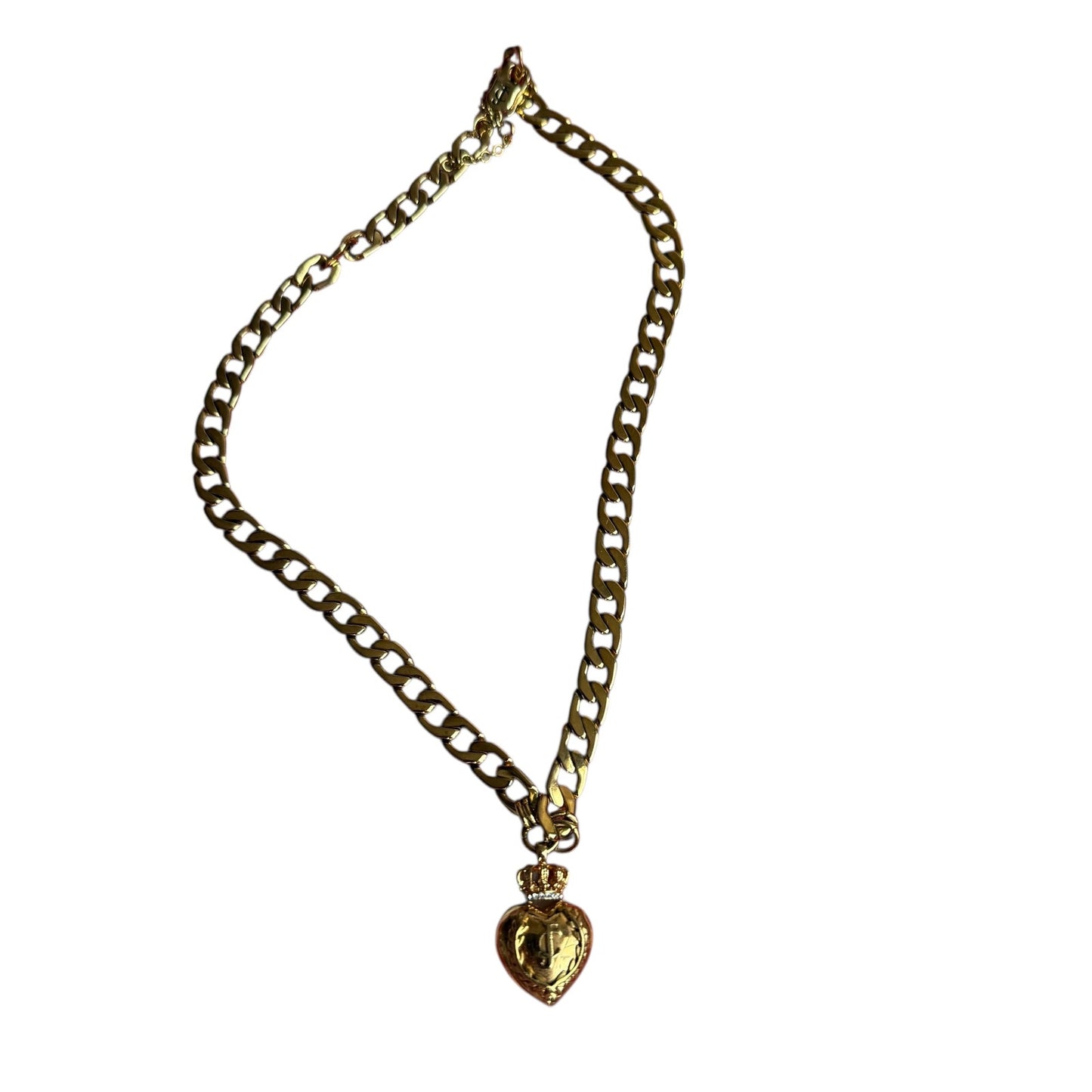 Juicy Couture Gold Chain Pendant Necklace 20" y2k Vintage 2000s