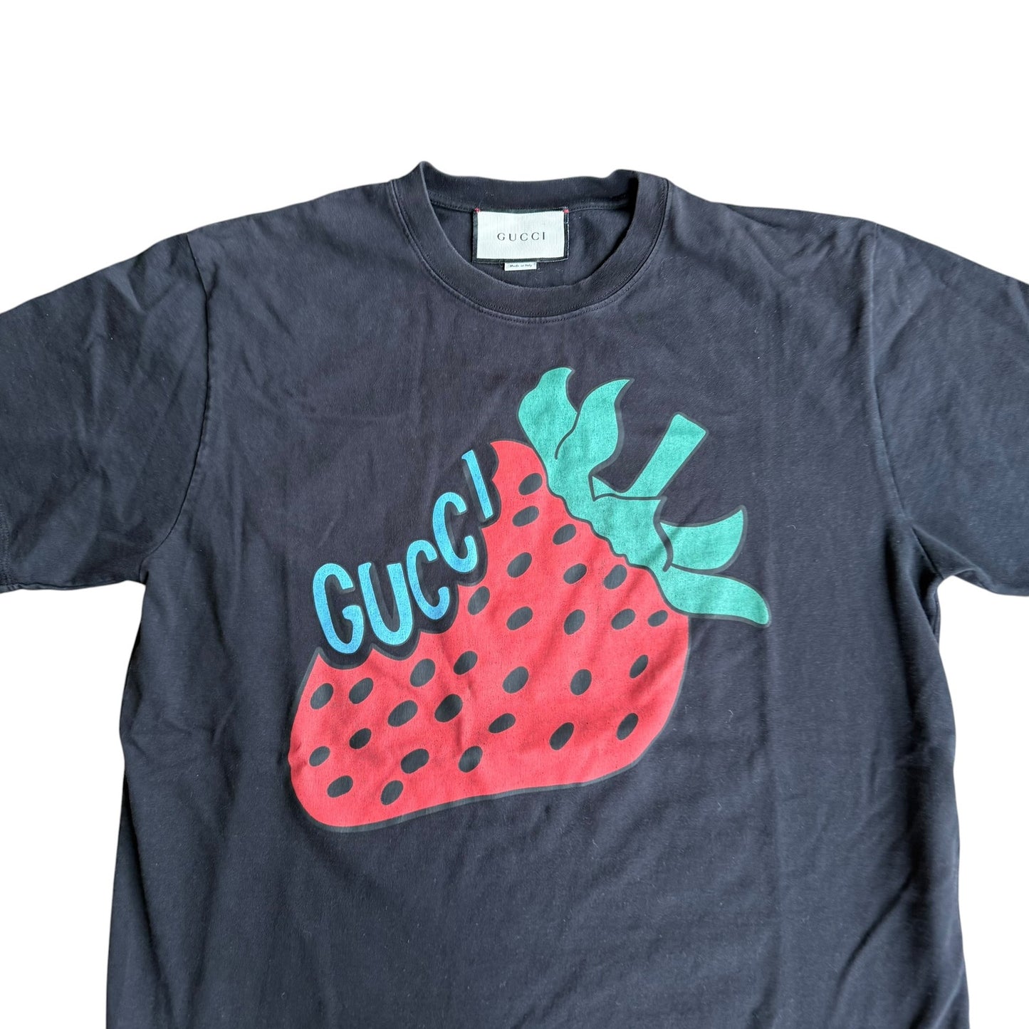 Gucci Strawberry Graphic Tee Shirt Mens Medium